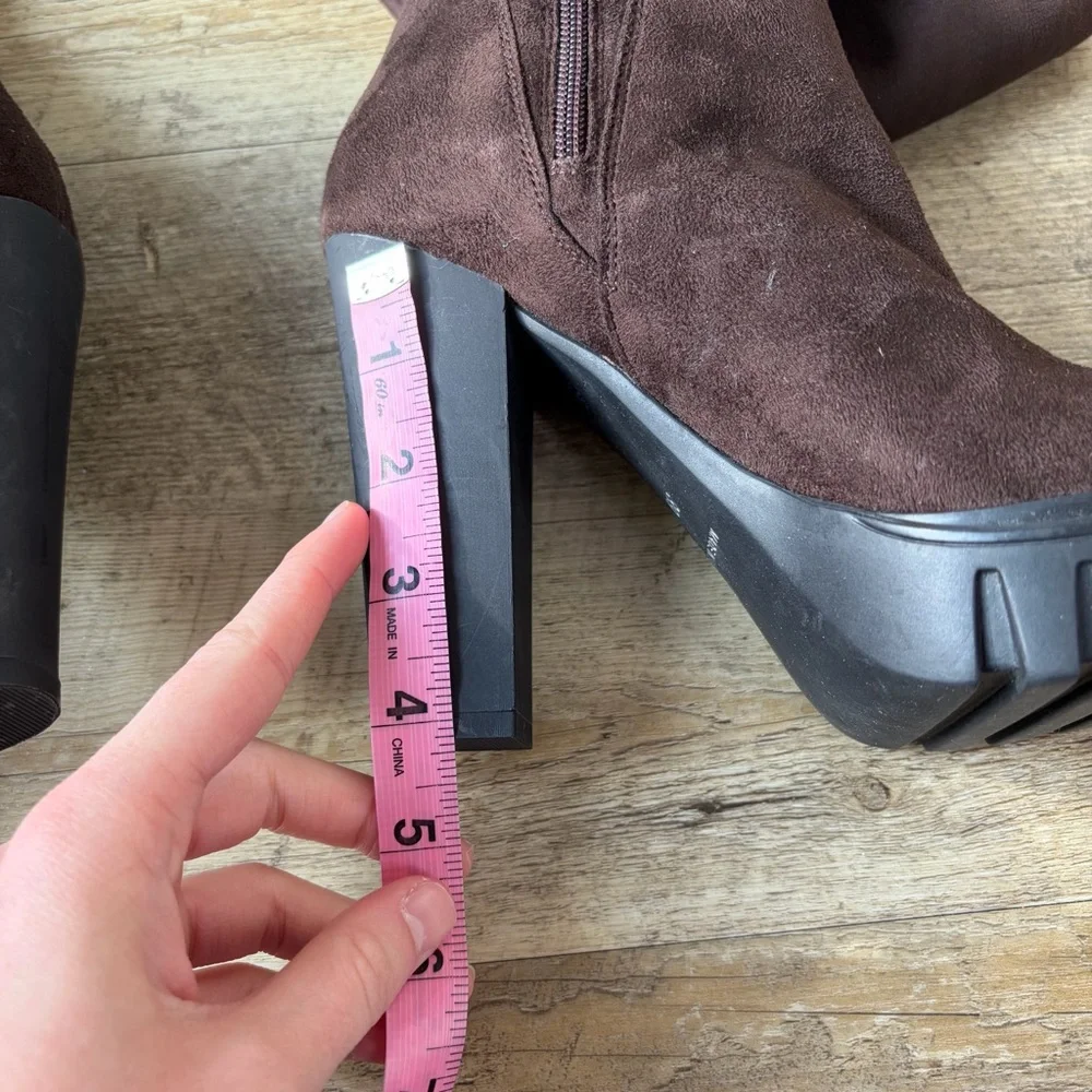 Frankie Segal Brown Over The Knee Boots